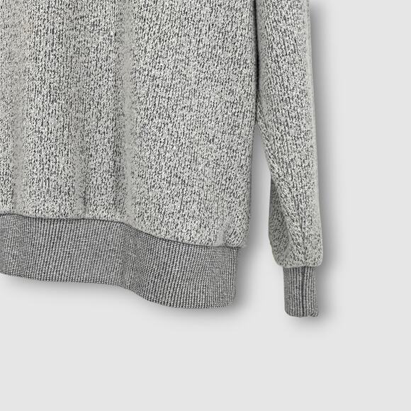 90s Vintage Cat Embroidered Sweatshirt Gray Knit Pullover Size Large - Picture 3 of 5